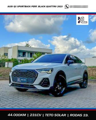 AUDI Q3 2.0 40 TFSI GASOLINA SPORTBACK PERFORMANCE BLACK QUATTRO TIPTRONIC
